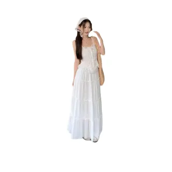 Flowers In Water Skirt Set Women's