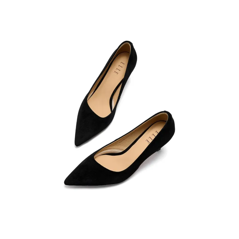 ELLE High Heels 7cm Women's Black-3