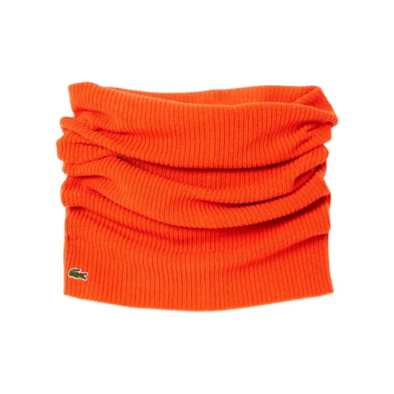 LACOSTE Wool Scarves Women's Orange-0