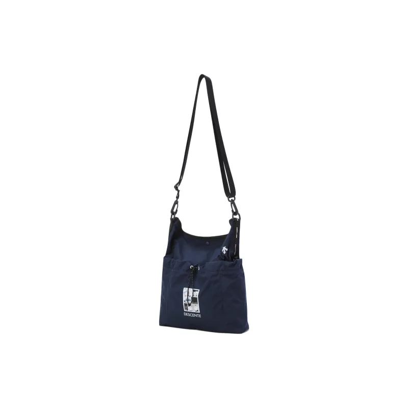 DESCENTE X Artist Kim Jung Yoon Lightweight Shoulder Bag Medium Size Unisex Marine Blue-2