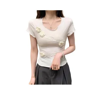Flowers In Water T Shirt Women's