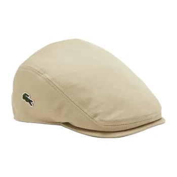LACOSTE Cotton Twill, 100% Cotton Berets Unisex Beige