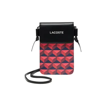 LACOSTE PU Cell Phone Pouch Women's Red
