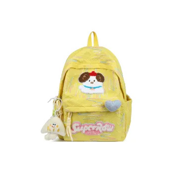 WICKBUEN Nylon Backpack Unisex White/Black/Yellow/Blue/Pink