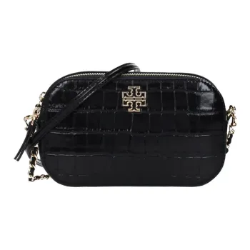 TORY BURCH Leather Crossbody Bag Trumpets Women's Black