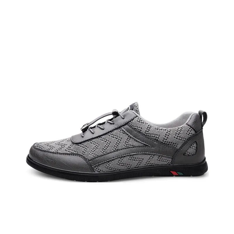 Qiandongmeili Breathable Low Top Skateboard Shoes Men's-4