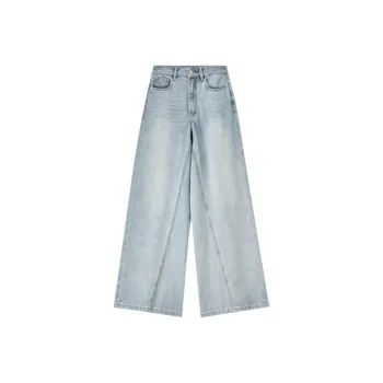 LUYOUYE Jeans Women's Cloud Smoke Blue