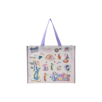 Disney Polypropylene Shopping Bag Reusable Bag Shoulder Bag Women's Purple