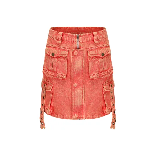 VANN VALRENCÉ Denim Short Skirts Women's