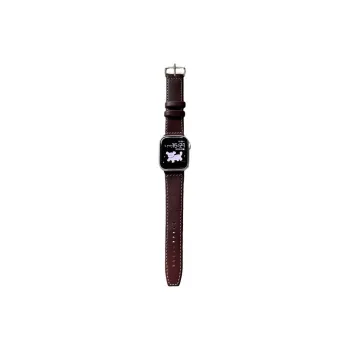 KVZUVUU Apple Compatibility Watch Band Cowhide Leather Material