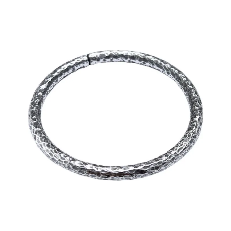 LIUXIN 999 Fine Silver Bangles Unisex-0