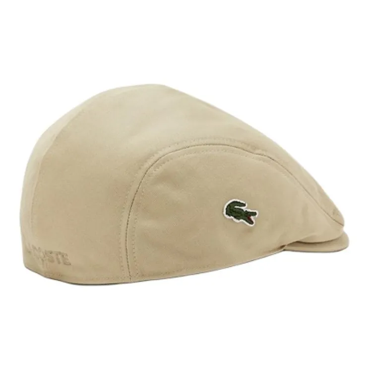 LACOSTE Cotton Twill, 100% Cotton Berets Unisex Beige-1