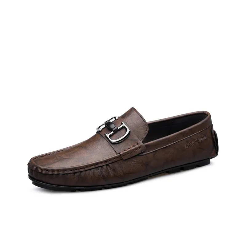 XIMO BULL Men's Casual Shoes Men Low Top Black/Brown-9