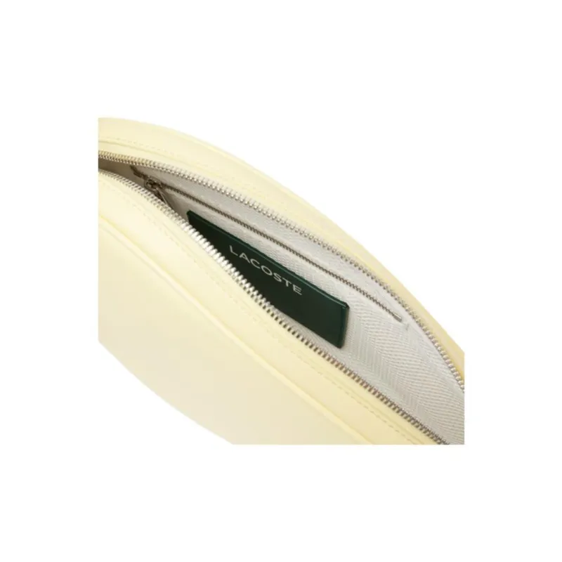 LACOSTE Leather Ball Racket Bag, Shoulder Bag Unisex Yellow-4