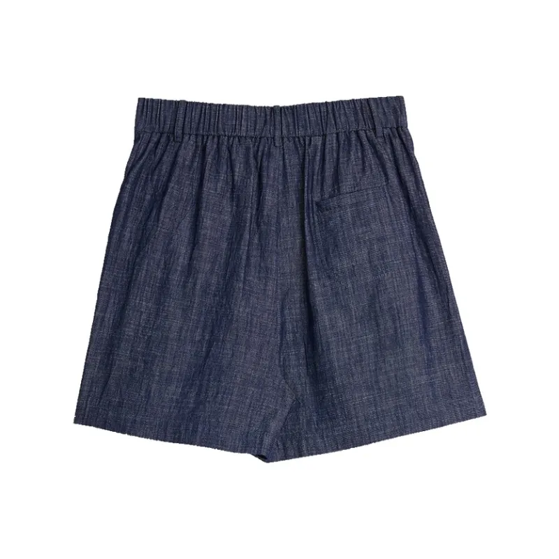ELLE Casual Shorts Women's Denim Blue-1