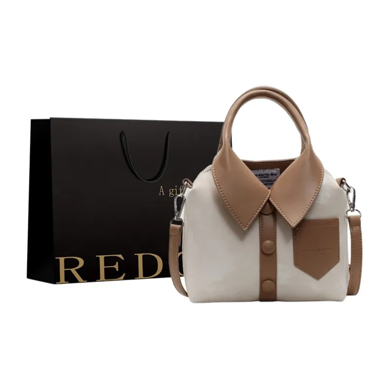 REDOO PU Handbag Women's Ecru/Pink/Silver/Black/White & Khaki-8