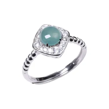 GUANFEI Ice Glutinous Jadeite Rings Women's