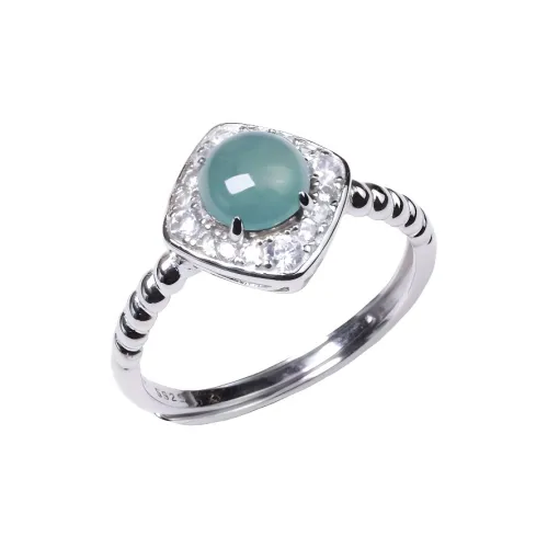 GUANFEI Ice Glutinous Jadeite Rings Women's