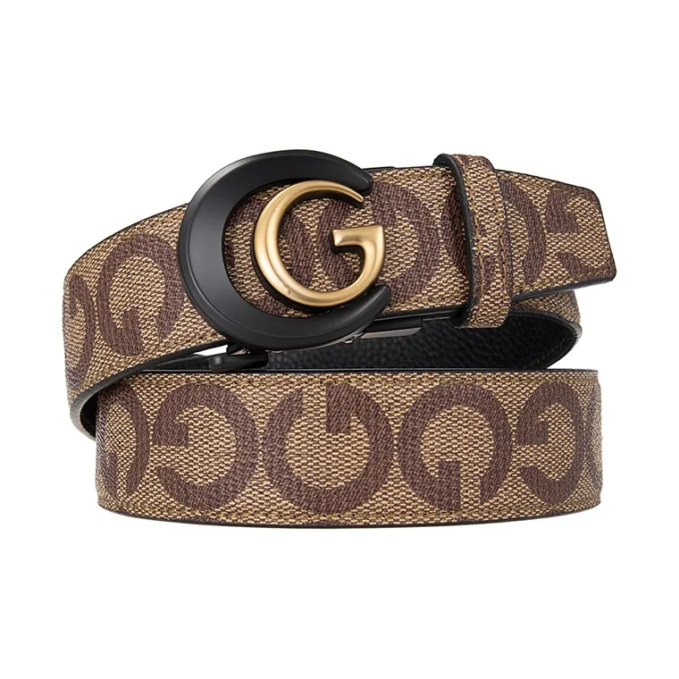 Yalu Preferred Cow Split Leather Belts Men's Width 3.5CM-1