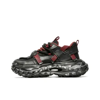 KYMOOU Cushioning, Slip Resistant, And Abrasion Resistant Low Top Chunky Sneakers Men's