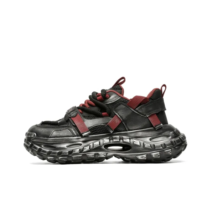 KYMOOU Cushioning, Slip Resistant, And Abrasion Resistant Low Top Chunky Sneakers Men's-0