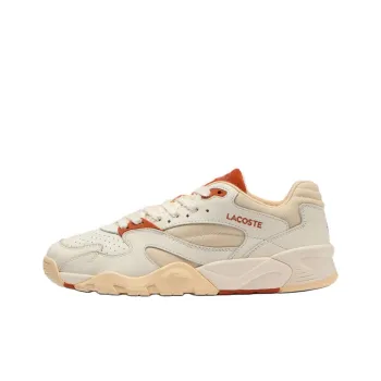 LACOSTE Anti Slip Wear Resistant Low Top Casual Shoes Men's Ecru