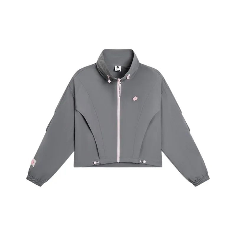 XTEP Trench Coat Women's Downpour Gray-0
