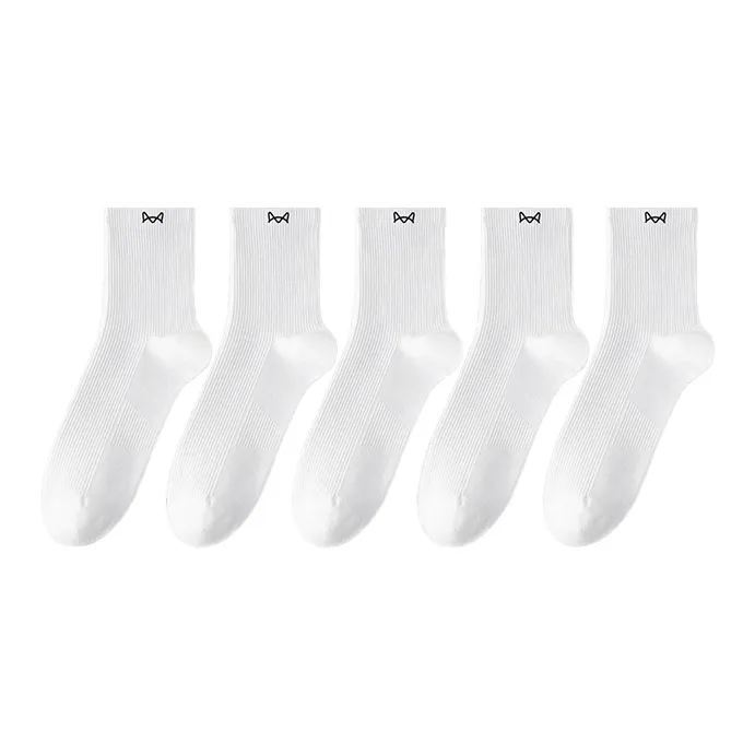 MIIOW Mid Calf Socks Women's 5 Pack-4