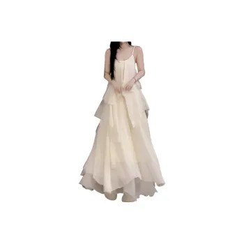 GOSO Slip Dresses Women's White