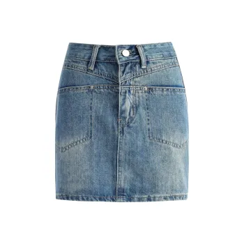 OROI Denim Short Skirts Women's