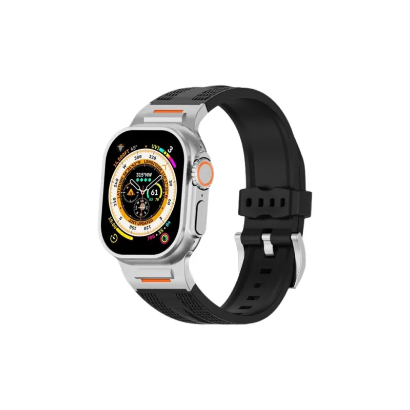 KVZUVUU Apple Compatibility Watch Band Silicone Material-0