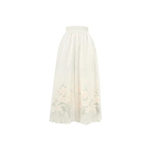 SNBL Casual Long Skirts Women's Apricot