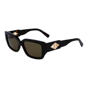 LACOSTE Plastic Irregular Shape Sunglasses Women's Black