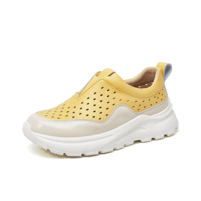 OULISASI Low Top Chunky Sneakers Women's-6