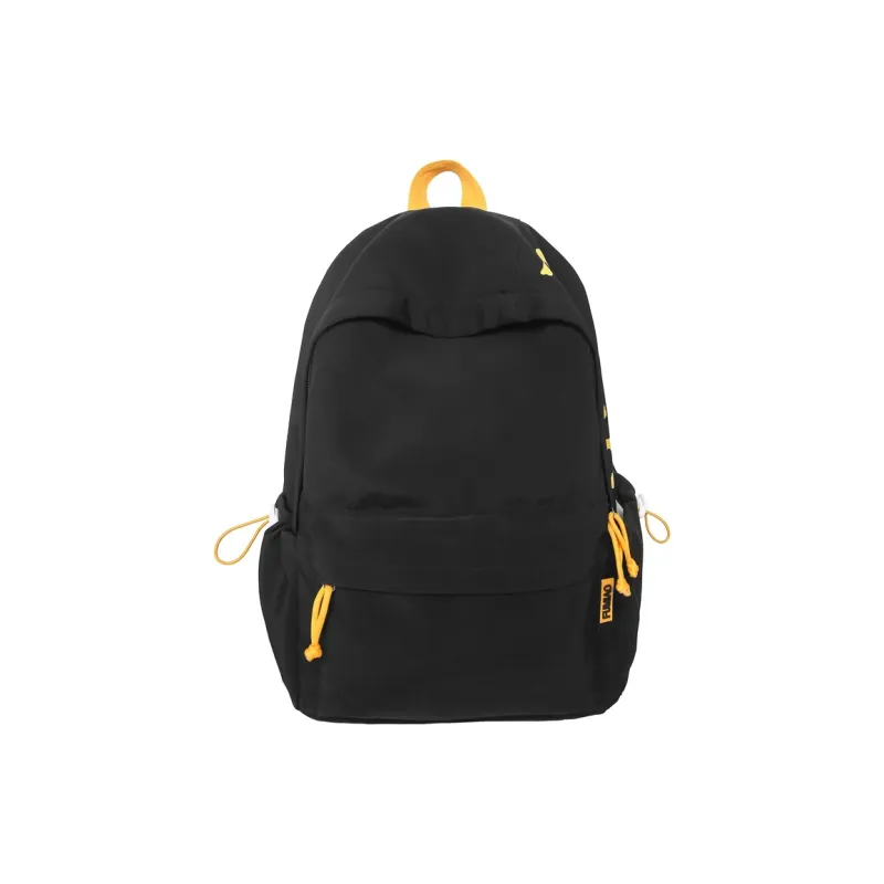 WICKBUEN Nylon Backpack Regular Unisex Navy Blue/Black/White Burgundy-0
