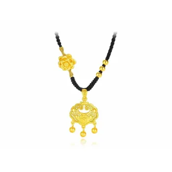 CHINA GOLD 999 Fine Silver Necklaces Women's