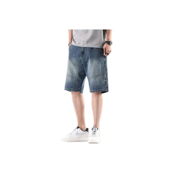 FAWENXIANGZI Denim Shorts Men's