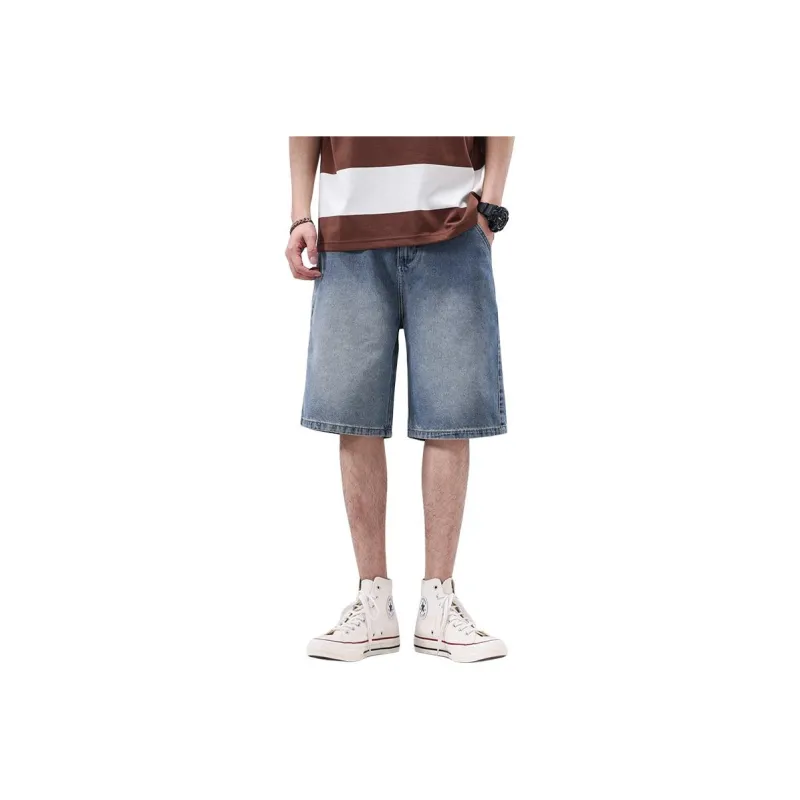 PRPK Denim Shorts Unisex Blue-0