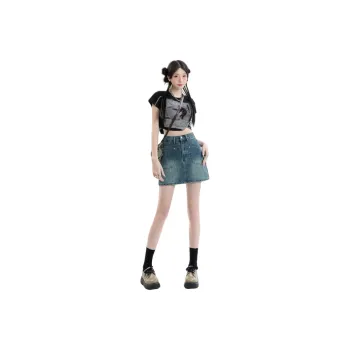 XIANSINIAO Denim Short Skirts Women's