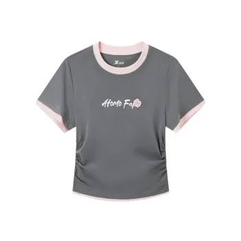 XTEP T Shirt Women's Downpour Gray/Ballet
