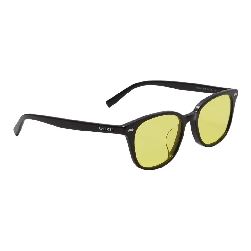LACOSTE Plastic Metal Square Sunglasses Men's Black-2
