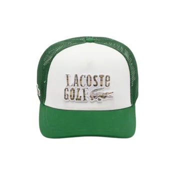 LACOSTE Polyester, Polyurethane, Taffeta Baseball Caps Men's Green