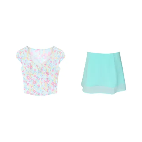 Udon House Two Piece Skirt Sets Women's