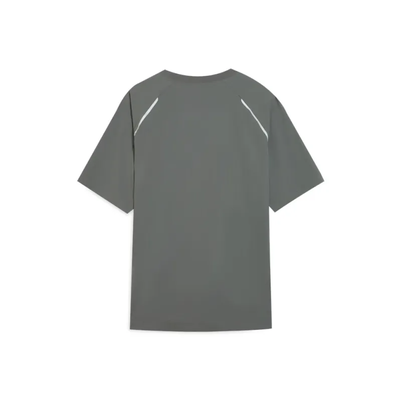 PUMA ESS ELEVATEDWOVEN T Shirt Unisex Gray-1