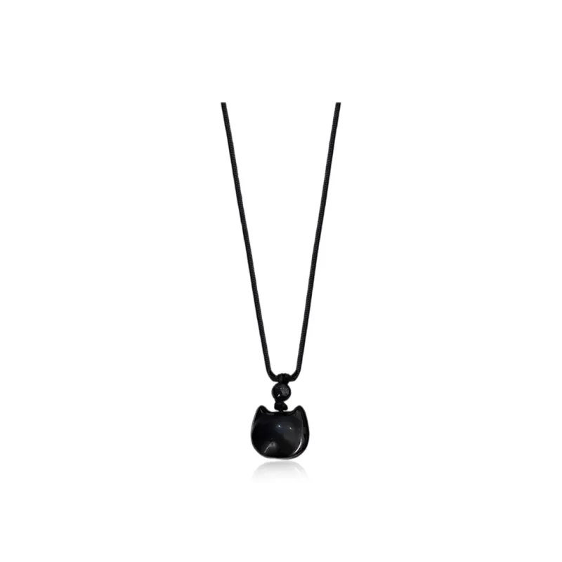 SHEEHHYY Obsidian Necklaces Unisex-0
