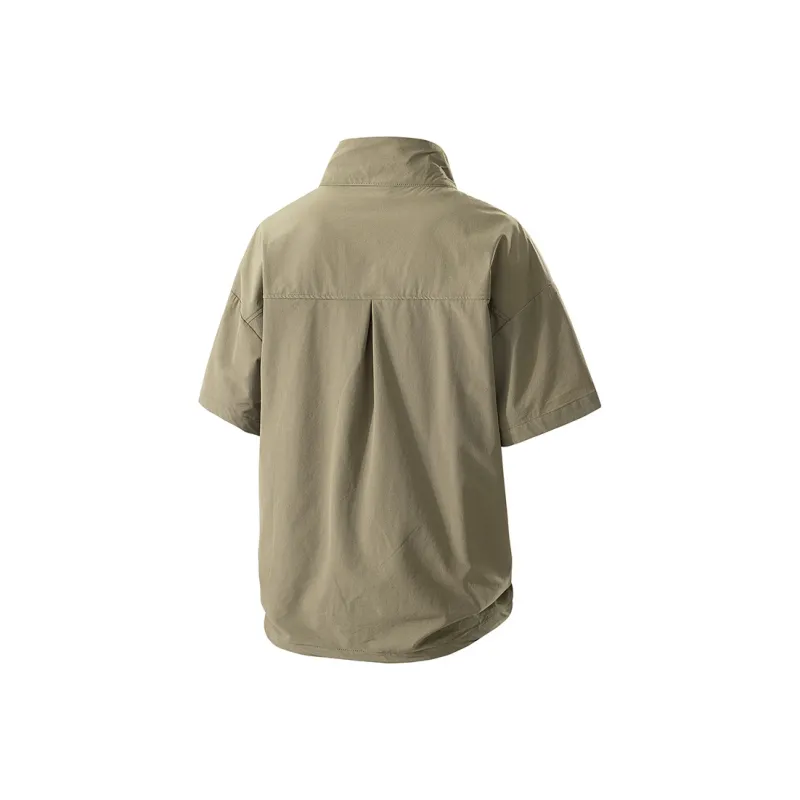 WOSAWE Men's Casual Loose Fit Short Sleeve Shirt Unisex-3