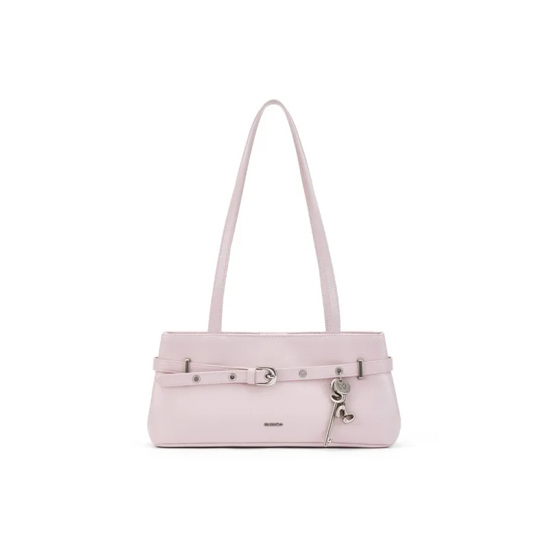 MCMIKO Cow Leather Shoulder Bag Women's Cherry Blossom Pink-0