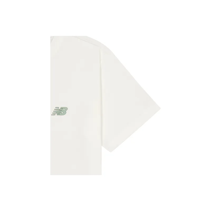 New Balance T Shirt Unisex Sea Salt White-2