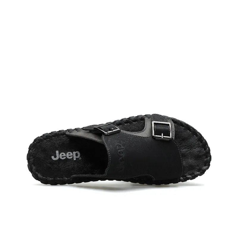 Jeep Rubber Sole Slip Resistant Slide Slippers Men's-9