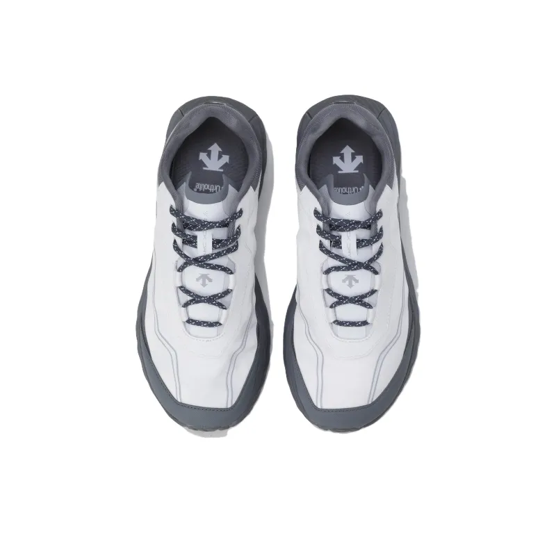 DESCENTE Terrain D Anti Slip Wear Resistant Low Top Casual Shoes Unisex White Gray-2